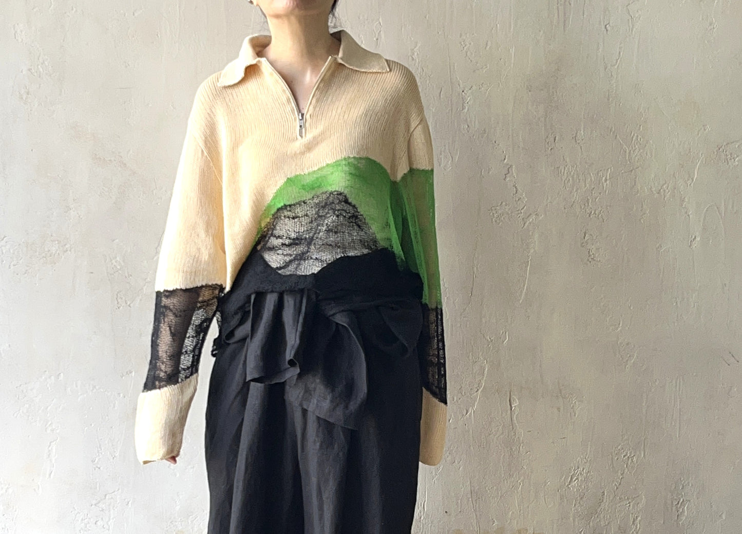 Kota Gushiken - Solid & Fluid Zip-up Knit