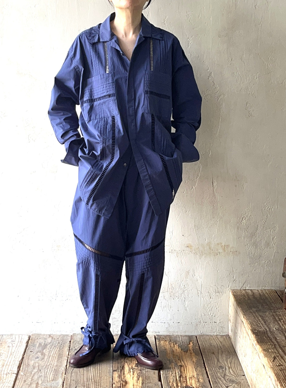 JUN MIKAMI CUT RAFFLE SHIRT&PANTS