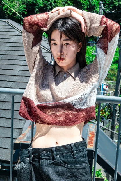 Kota Gushiken - Solid & Fluid Zip-up Knit