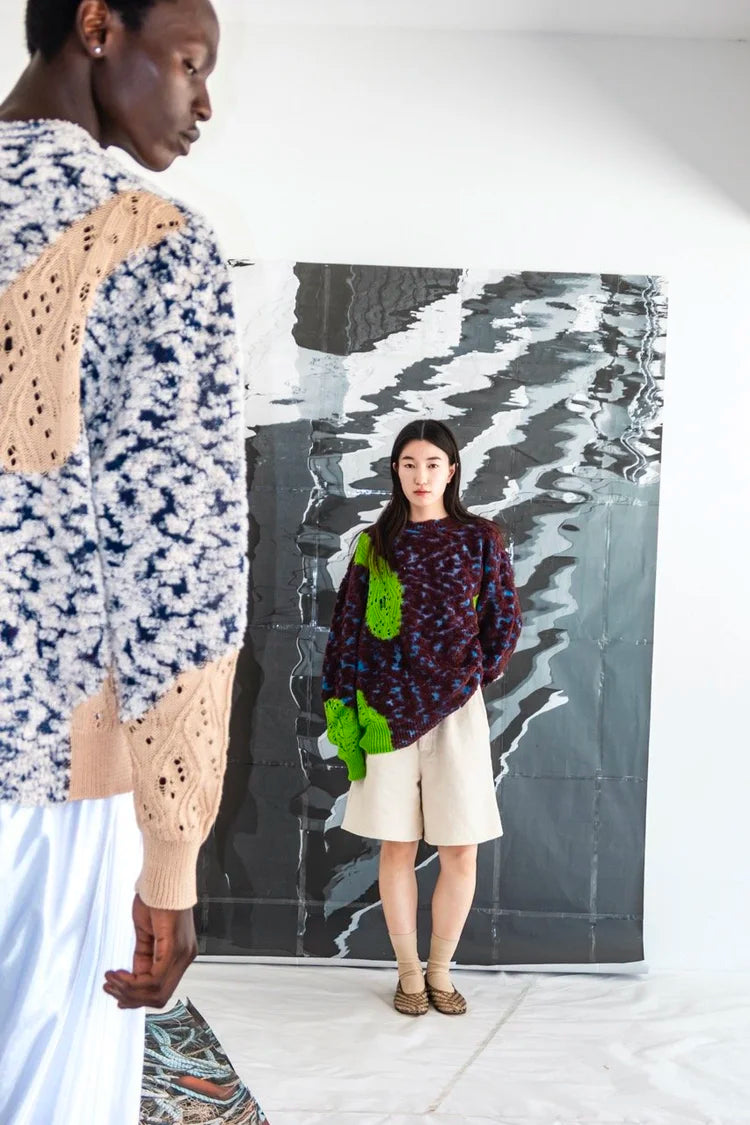 Kota Gushiken - Rough & Gloss Collaged Jumper