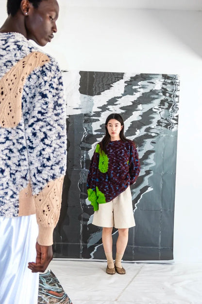 Kota Gushiken - Rough & Gloss Collaged Jumper