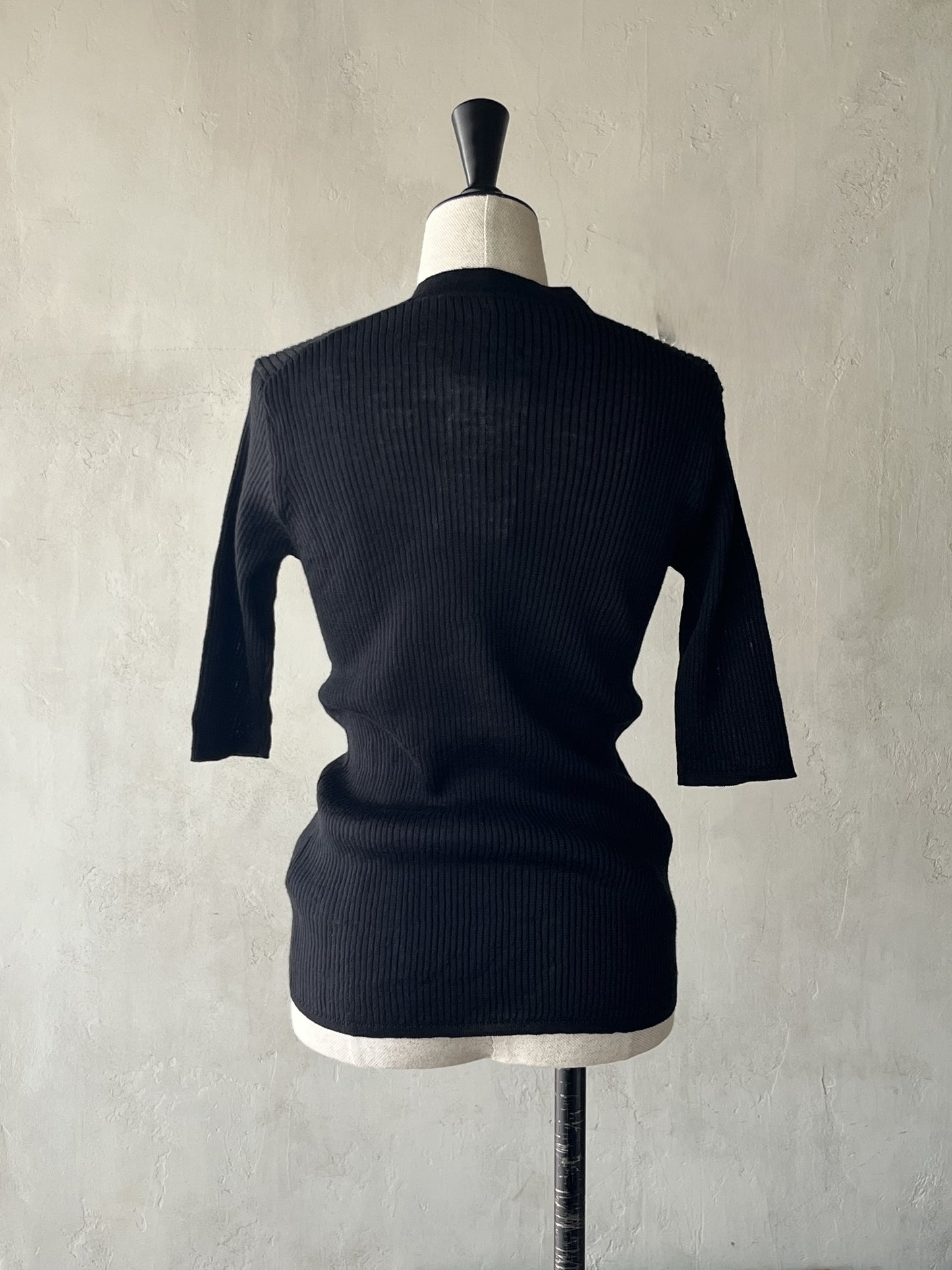 BATONER - CHOMA RIB HENLEY NECK HALF SLEEVE