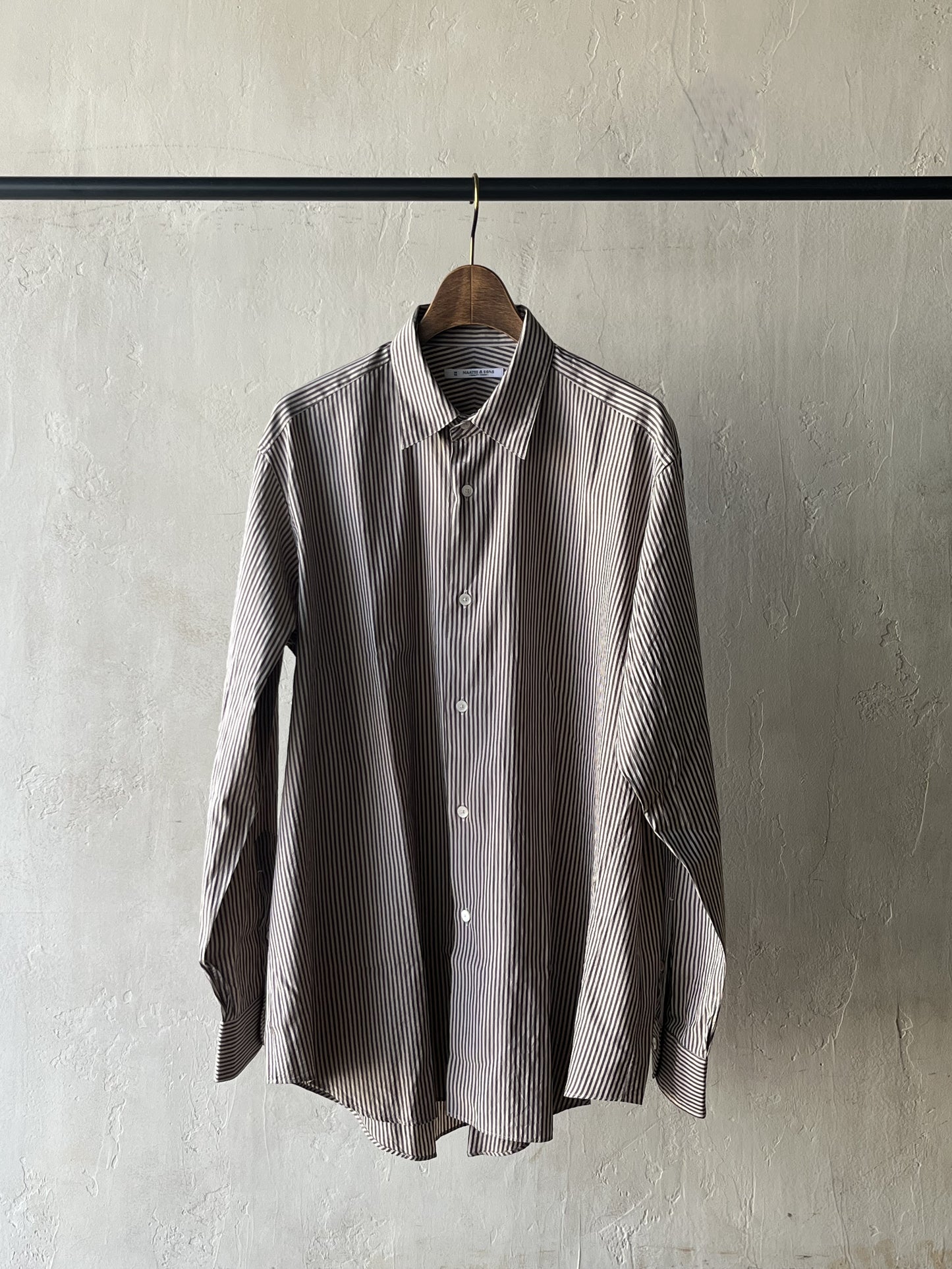 MAATEE&SONS - FAT CHARLES bordeaux stripe