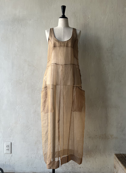 JUN MIKAMI - SILK ORGANDY ONE-PIECE