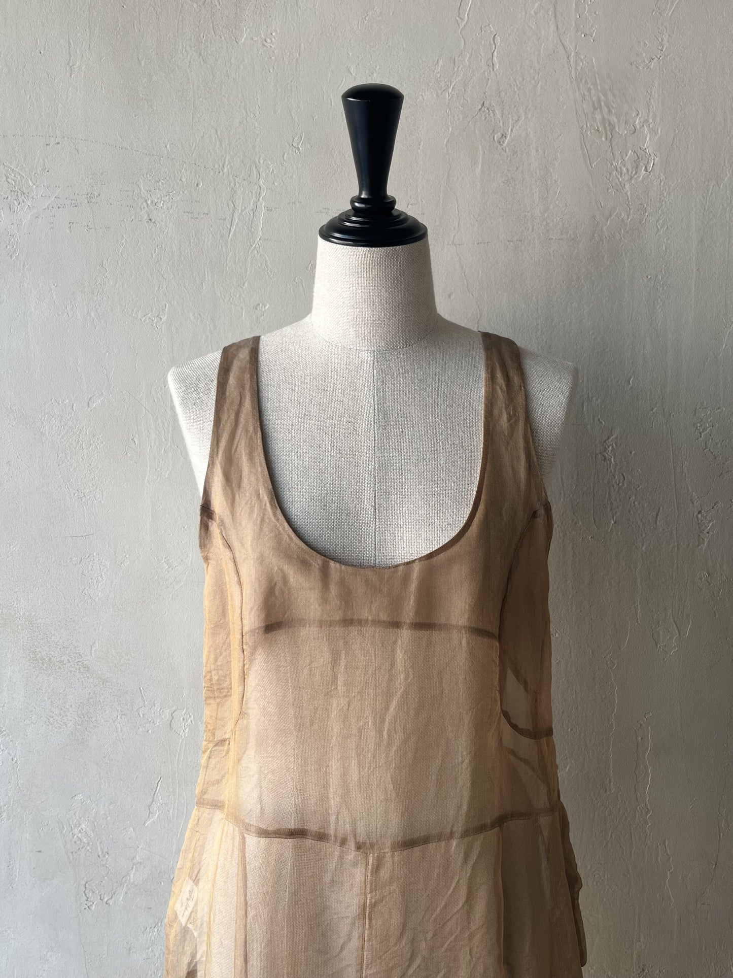 JUN MIKAMI - SILK ORGANDY ONE-PIECE