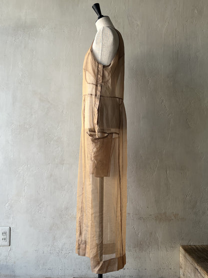 JUN MIKAMI - SILK ORGANDY ONE-PIECE