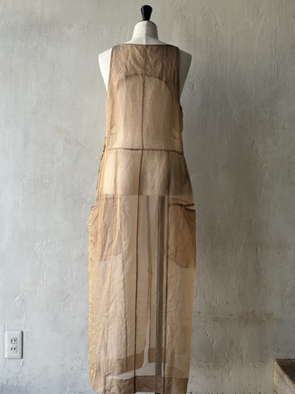 JUN MIKAMI - SILK ORGANDY ONE-PIECE