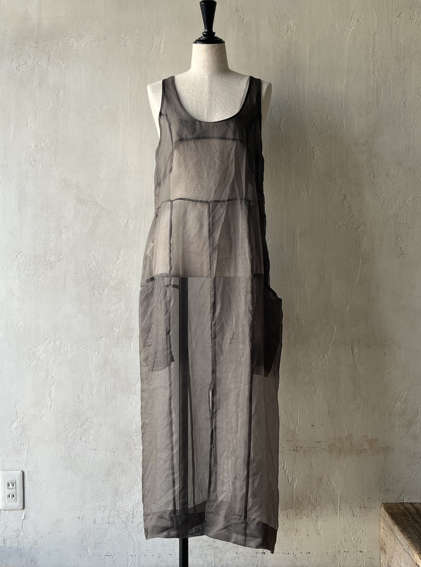 JUN MIKAMI - SILK ORGANDY ONE-PIECE