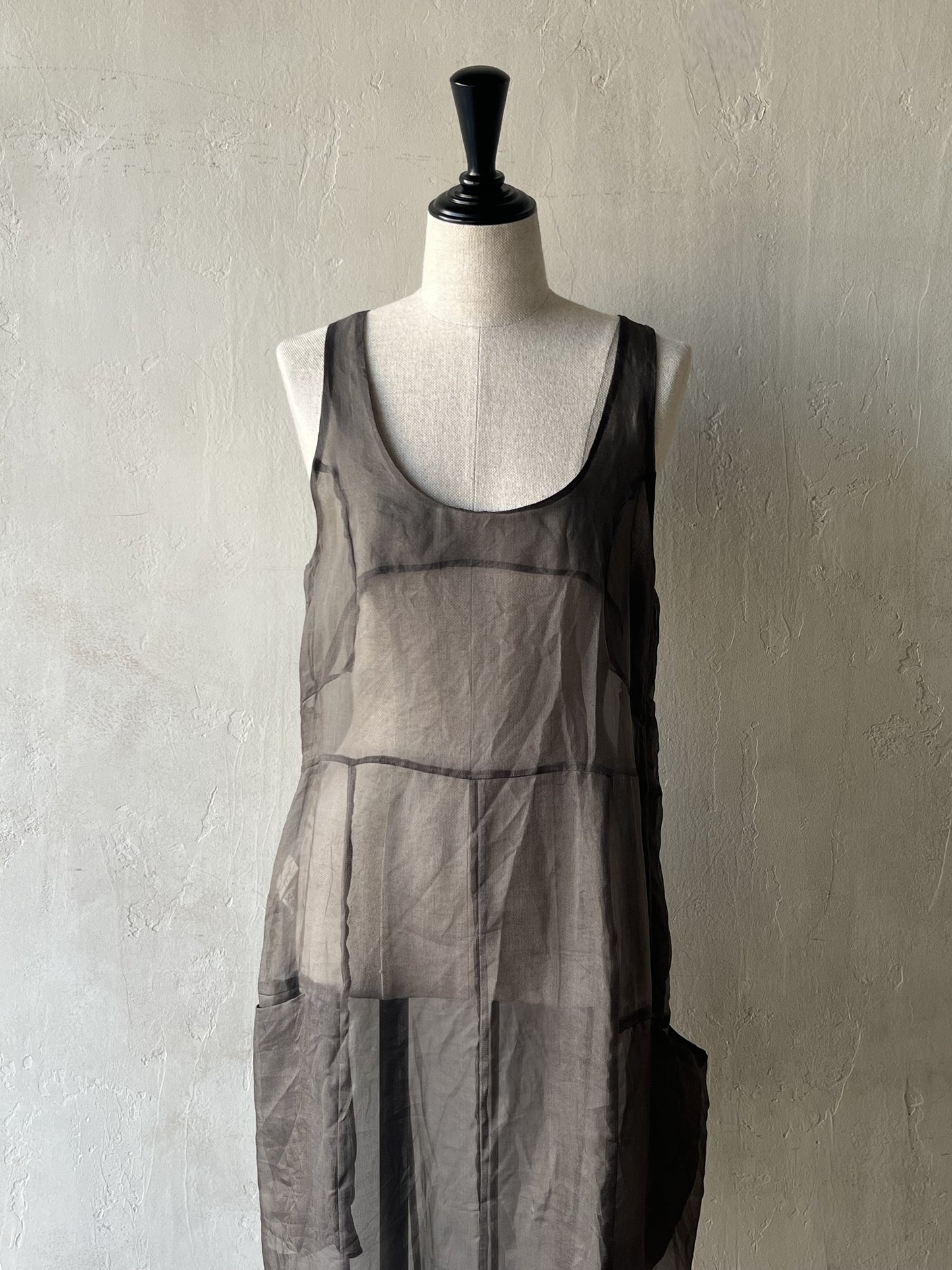 JUN MIKAMI - SILK ORGANDY ONE-PIECE