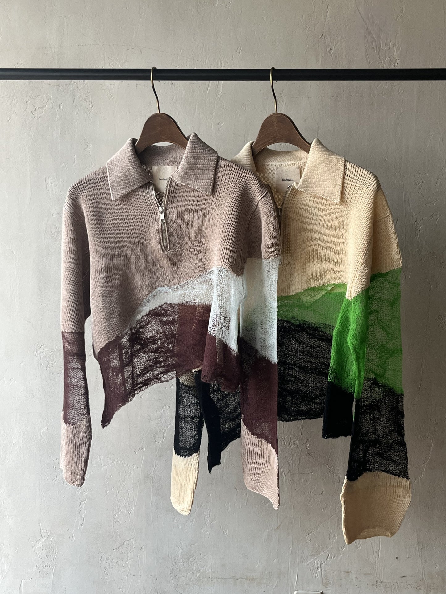 Kota Gushiken - Solid & Fluid Zip-up Knit