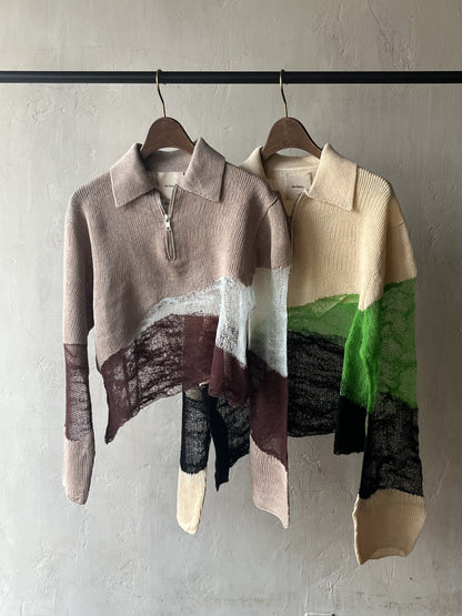 Kota Gushiken - Solid & Fluid Zip-up Knit