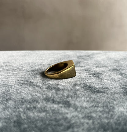 R.ALAGAN - SIGNET RING RED AGATE