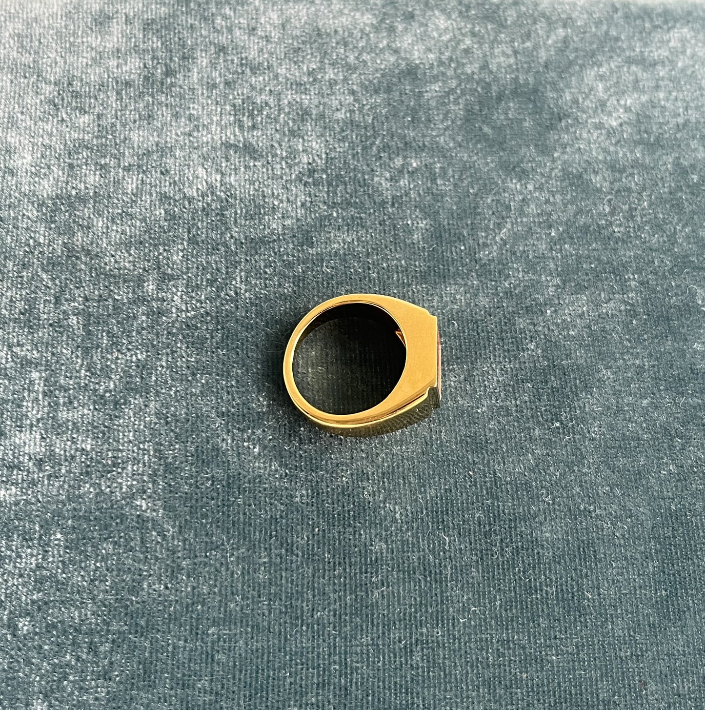 R.ALAGAN - SIGNET RING RED AGATE