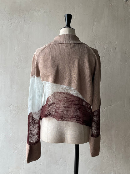 Kota Gushiken - Solid & Fluid Zip-up Knit