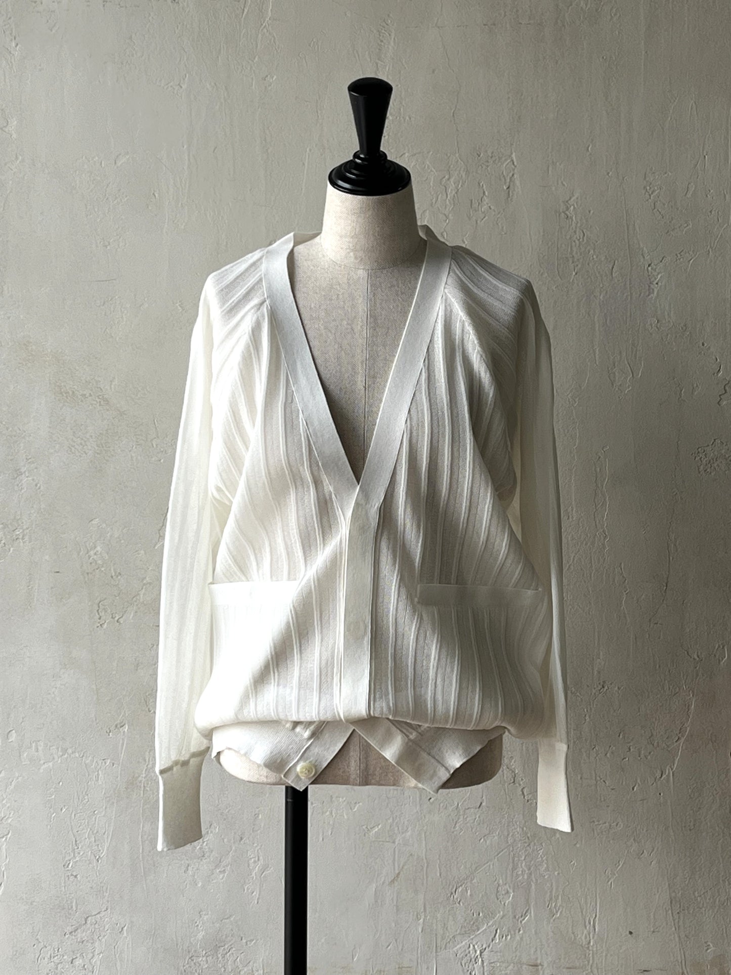 JUN MIKAMI - STRIPE CARDIGAN