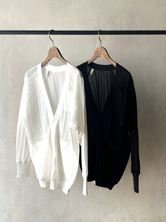 JUN MIKAMI - STRIPE CARDIGAN