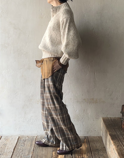 Kota Gushiken - Blousing Balloon Sleeve with Raw Linen