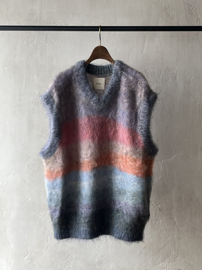 Kota Gushiken - Abstract Sunset Mohair Vest