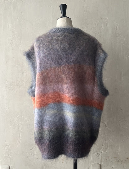 Kota Gushiken - Abstract Sunset Mohair Vest