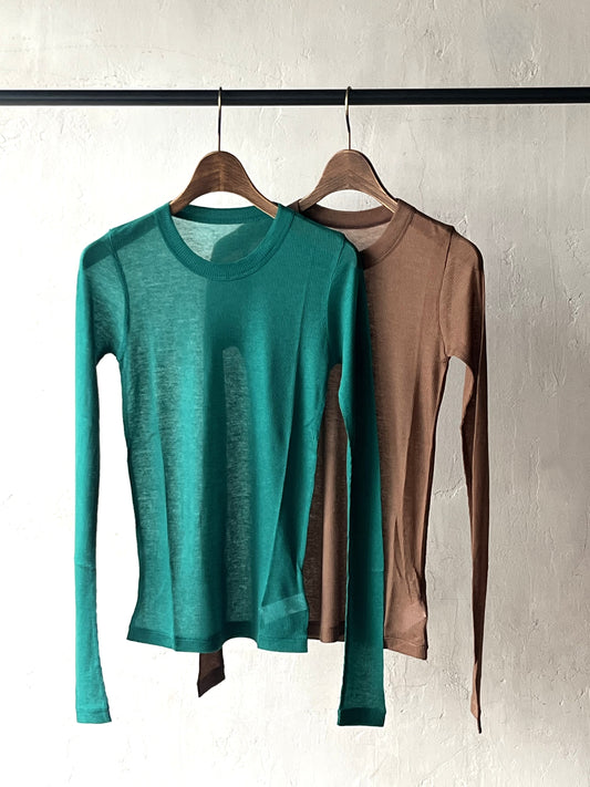 BATONER - MELTY RIB CREW NECK