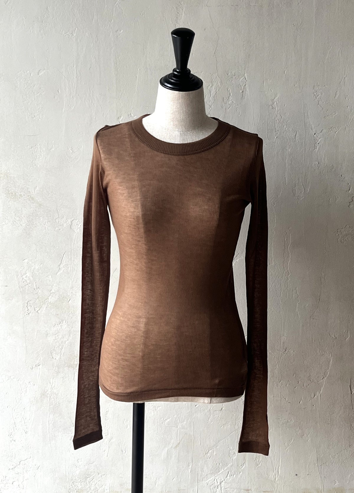 BATONER - MELTY RIB CREW NECK