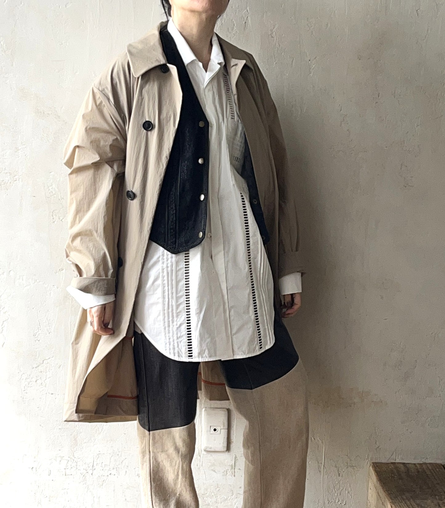 JUN MIKAMI - CUT RAFFLE SHIRT