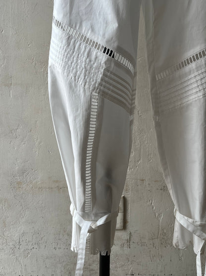 JUN MIKAMI - CUT RAFFLE PANTS
