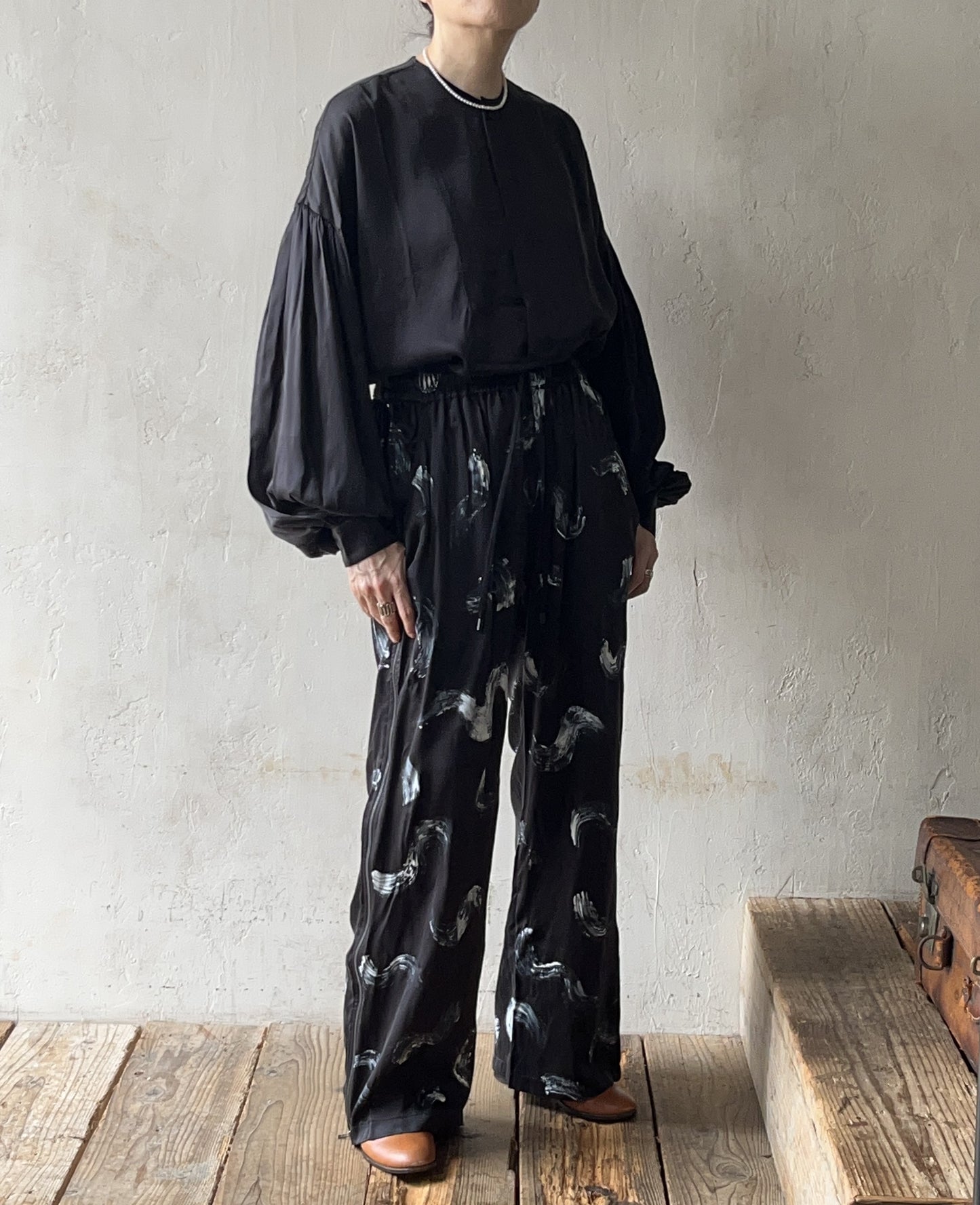 wonderound - SILK PRINCE SHIRT