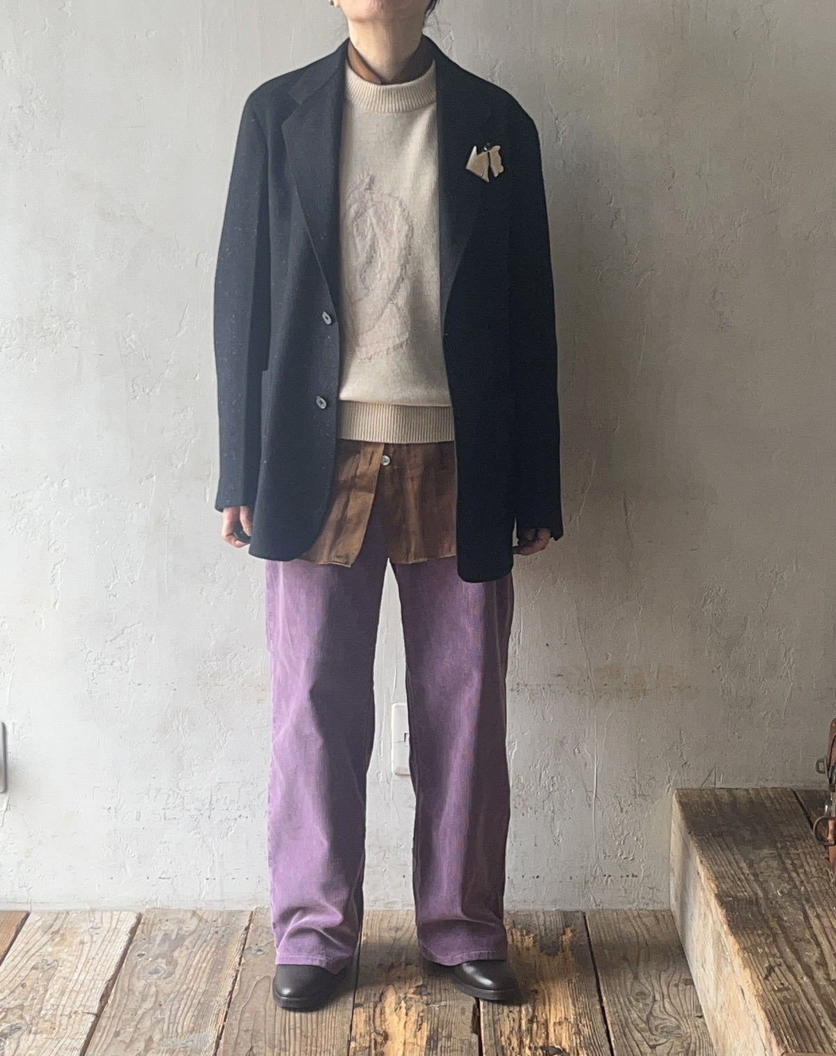 MAATEE&SONS - TAILOR MADE 折って折ってJACKET WOOL NEP CLOTH