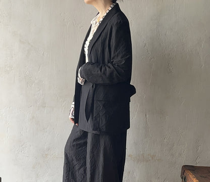 AS YET UNNAMED. - the 3 tucks wide pants
