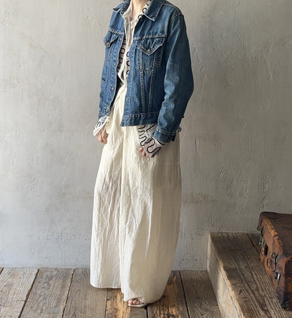 AS YET UNNAMED. - the 3 tucks wide pants