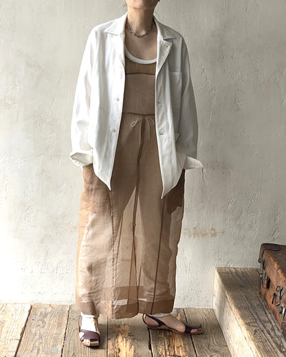 JUN MIKAMI - SILK ORGANDY ONE-PIECE