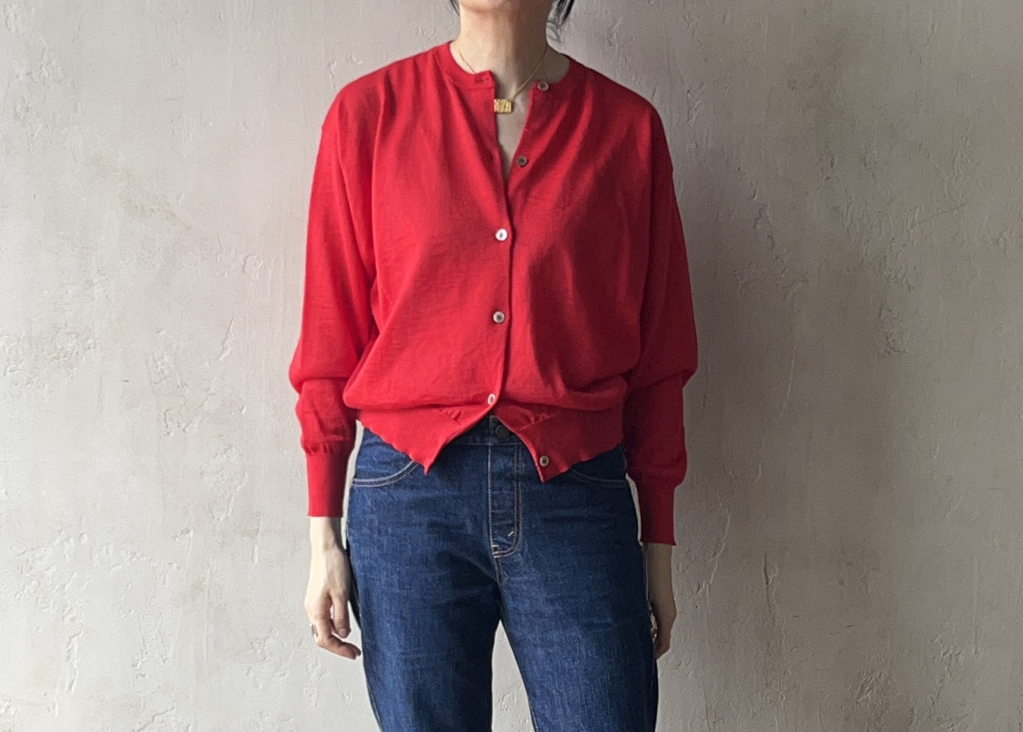 BATONER - CHOMA CREW NECK CARDIGAN
